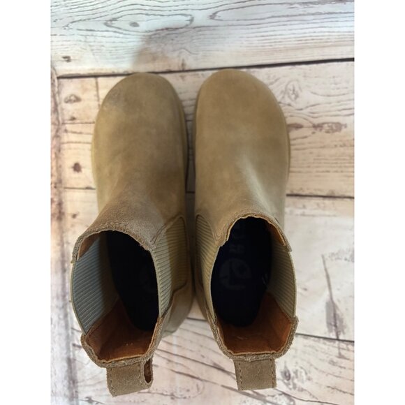 Birkenstock Womens Suede Chelsea Boots Size 37 Highwood Taupe Slip-On Ankle Styl - Picture 7 of 12